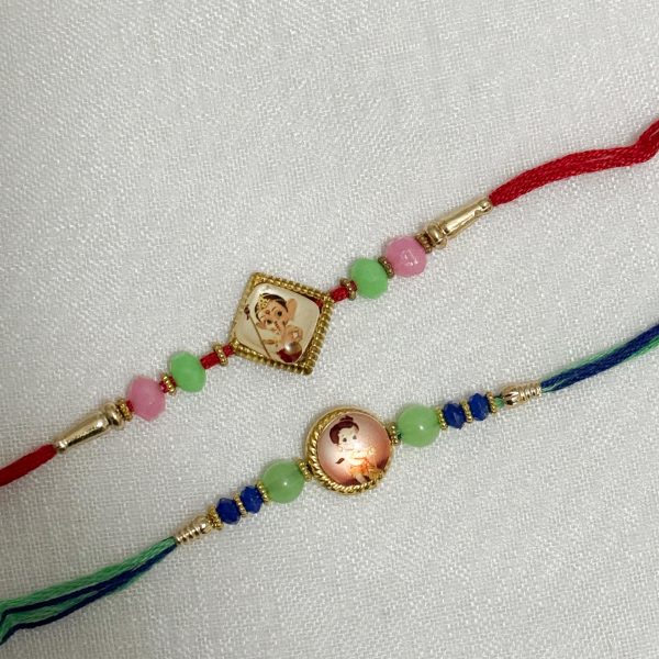 Kids Rakhi - Ganesha / Baby Hanuman