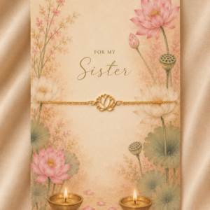 Lotus Charm Bracelet