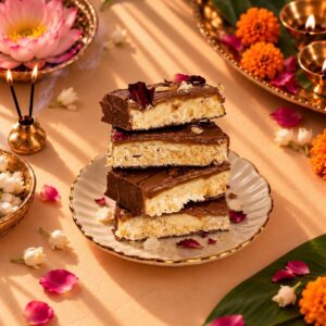 Almond & Rose Burfee Nougat – Eggless